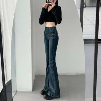 ราคา Berylยีนส์ กางเกงยีนส์ผู้หญิง วินเทจ แนวสูง ทรงสกินนี่ ขาบาน ฮิตสุดๆ กางเกงยีนส์ขาม้าผู้หญิง ผ้ายีนส์ยืดเก็บทรงโกงหุ่น (19414390852)