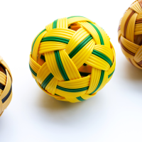 ราคา ตะกร้อ ลูกตะกร้อ ลูกเซปักตะกร้อ เส้นเขียว ตะกร้อลูกอ่อน ตะกร้อสำหรับหัดเล่น ตะกร้อลูกนิ่ม (20710842707)