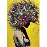 ราคา สาวแอฟริกันบทคัดย่อผ้าใบ Art Modern Graffiti Wall พิมพ์แอฟริกันงานศิลปะรูปภาพสำหรับห้องนั่งเล่น Wall Decor 1018 (20704124085)