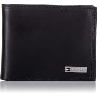 ราคา Tommy Hilfiger Mens Leather Passcase Wallet One Size Black (15916709919)