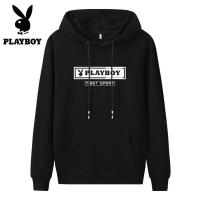 ราคา Playboy เสื้อยืดแขนยาวมีฮู้ดสำหรับชายและหญิงเสื้อสเวตเตอร์พิมพ์ลายจุดสีพื้นใส่สบายสำหรับฤดูใบไม้ร่วงและฤดูหนาว (12753785616)
