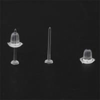 ราคา หมุดฐานต่างหูยางซิลิโคนนิ่มพลาสติกที่มองไม่เห็น100 200ชิ้นหมุดยึดต่างหูเจาะรูสตั๊ดสำหรับตะขอต่างหู DIY (17227091289)