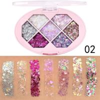 ราคา Eye Shadow Seven Colors Dish Diamond Shaped Gold Onion Powder Sequins Five Star Fragments (17598860501)