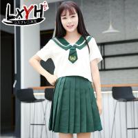 ราคา LXYH COSER KING ชุดนักเรียน ญี่ปุ่น 2021 College Style Sailor Clothes Japanese Korean ชุดนักเรียนหวานสองชิ้น Cosplay Costume นักเรียน School Uniform (19623568463)