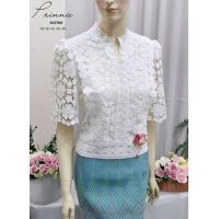 ราคา ชุดเสื้อ ผ้าถุง เสื้อลูกไม้เกรดพรีเมี่ยมออกงานสีขาวสวยดูดี เสื้อลูกไม้สีขาว งานตัดเย็บเน้นลายงานตัดเย็บสวยมากสวยแบบไม่ซ้ำใครใส่แมทสวย (18126183208)