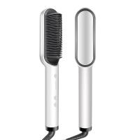ราคา ส่งจากไทย 2 in 1hairที่หนีบผมตรงหวีแปรงผมดัดผมมืออาชีพไฟฟ้าดัดผมเหล็กผมสไตล์เหล็กแบนอย่างรวดเร็ว (3374858089)