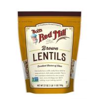 ราคา Bobs Red Mill Brown Lentils USA Product บ็อบส์ เรด มิลล์ บราวน์ ถั่วเลนทิลส์ สีน้ำตาล นำเข้าจากอเมริกา 765g (20058600766)