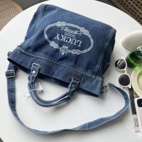 ราคา กระเป๋าปักผ้ายีนส์สำหรับผู้หญิงถุงสิริธรรมดากระเป๋าสะพายไหล่แบบลำลอง (20517055614)