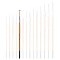 ราคา Selected ปากกาวาดภาพสีน้ำมันไนล่อน พู่กันสีน้ำ และสีอะคริลิค ชนิดกลม รายละเอียดพู่กันขอบสีน้ำ เบอร์ 0000 10 (21058702701)