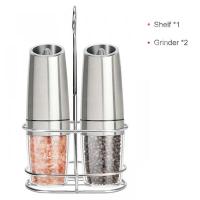 ราคา Electric Salt Pepper Mill Stainless Steel Spice Mill Grinder Salt and Pepper Grinder Adjustable Coarseness Kitchen Gadget Sets (21237999343)