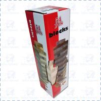 ราคา เกมส์ตึกถล่ม เกมส์ไม้คอนโด เกมไม้จังก้า Jenga 54 ชิ้น BLOCKS มีให้เลือก แบบสีน้ำตาล หลากสี 1ชุด (18428202919)