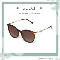 ราคา แว่นกันแดด Gucci GG0885SA 002 SIZE 56 MM HAVANA GOLD RED (18294277201)