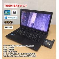 ราคา โน๊ตบุ๊คมือสอง Notebook TOSHIBA B552 F Core i5 3320M RAM 4GB HDD 320GB ขนาด 15 6นิ้ว (18384047566)