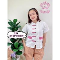 ราคา C16 เสื้อผ้าฝ้าย คอจีน สีหวานพาสเทล รุ่นขายดี (17151051005)