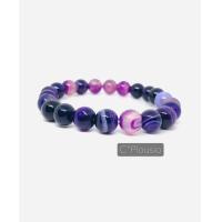 ราคา Agate กำไลหิน อาเกต สีม่วง กำไลนำโชคปกป้องจากฝันร้าย ช่วยผ่อนคลายลดความเครียด ขนาด 8 10 12 14 mm เกรดพรีเมี่ยม (21088022237)