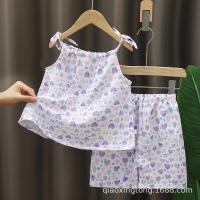 ราคา พร้อมส่ง ชุดเสื้อสายเดี่ยว และกางเกงขาสั้น ชุดเซ็ท แฟชั่นฤดูร้อน สไตล์เกาหลี ชุดเด็กผู้หญิง (20936152585)