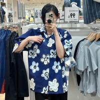 ราคา Uniqlo 2022ชุดฤดูร้อนกระโปรงเอวยางยืดดอกไม้กลีบรูปแบบตาราง451462 451463กระโปรง (16351962401)