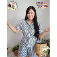 ราคา K02 ร้านนี้ส่งไว เซ็ตขาสั้นลายทาง 6สี เสื้อผ้าสาวอวบ ชุดสาวอวบสวยๆ ชุดเซ็ทสาวอวบ ชุดเซตสาวอวบ ชุดคนอ้วนสวยๆ ชุดสาวอวบอ้วน ชุดคนอ้วน เสื้อผ้าแฟชั่นสาวอวบ (15930399231)