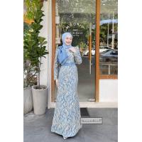 ราคา ชุดเดรส เดรสออกงาน ชุดมุสลิม ชุดเดรสมุสลิม ชุดนิกะห์ เจ้าสาวมุสลิมชุดอิสลาม (20833081226)