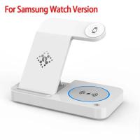 ราคา แท่นชาร์จไร้สายพับได้เร็วแบบ4 in 1สำหรับ iPhone 15 14 13 Apple Watch 7 6 Samsung S22 S21 Galaxy Watch แท่นชาร์จ (21170881652)