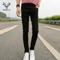 ราคา Hanlu กางเกงผู้ชาย กางเกงยีนส์ผู้ชายทรงสลิม กางเกงยีนส์สีน้ำเงิน กางเกงยีนส์ผู้ชายสไตล์เกาหลี ยีนส์ใหม่ เทรนด์ (9719585237)