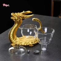 ราคา Prettyia Creative Dragon Teapot Kungfu Glass Tea Set Heat Resistant Magnetic Teapot (20813035206)