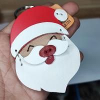 ราคา พวงกุญแจหนังแท้ ซานต้า ซานตาคลอส ปีใหม่ คริสต์มาส ทำจากหนังแท้ รับประกันความทนทาน (17278718872)