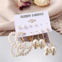 ราคา 17MILE Vintage Big Pearl Hoop Earrings Set For Women Fashion Gold Geometric Heart Circle Hoop Earrings Elegant Wedding Jewelry Gift (9440598652)