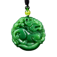 ราคา สร้อยคอเทพเจ้าหยูอี้ หยกกิเลน สร้อยคอมังกร เทพพเจ้าแห่งโชคลาภ พร้อมส่งในไทย สีดขีวสวย สง่างาม (19981630732)