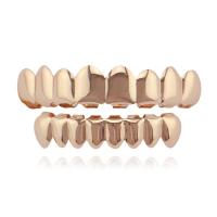 ราคา ฟันปลอม ฟันฮิปฮอป ฟันทอง ฟันเงิน ชุดเสื้อและเลี่ยมทองด้านล่างครอบตะแกรงฟันฮิปฮอปชุบทอง14K แบบกำหนดเองใหม่ (21073097998)