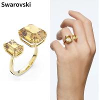 ราคา Swarovski Ring Austrian Crystal Millenia Open Ring Square Cut Crystal Yellow Girlfriend Lover Gift แหวนสวารอฟสกี้ออสเตรียคริสตัล Millenia เปิดแหวนสี่เหลี่ยมตัดคริสตัลสีเหลืองแฟนของขวัญคนรัก (169419563