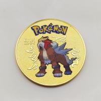 ราคา Gold Pokemon Coins Pikachu Commemorative Coins Metal Pokemon Letters Gold Metal Round Cards Silver Mewtwo Coin Anime Toys (19614810977)