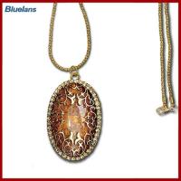 ราคา Bluelans สร้อยคอถักจี้กลวงสายโซ่ยาวสีอำพันแนววินเทจของผู้หญิง (19325096260)