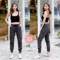 ราคา Jogger pants กางเกง Jogger รุ่น J37 กางเกงขาจั้มผ้ายืด เป้าซิป ใส่ได้ทั้งชายหญิงเนื้อผ้า cotton ยืดหยุ่นน้ำหนักเบาสวมใส่สบายคล่องตัว Size 28 3ุ6 (8967149385)