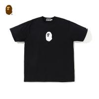 ราคา TH TSHIRT Bape Mens Ape Head Vertical Lettering Back Simple Crew Neck Short Sleeve T shirt 109067c (19502714734)