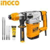 ราคา INGCO สว่านโรตารี่ 38 มม 3ะบบ รุ่น RH16008 SDS Max 1600 วัตต์ พร้อมกล่องพลาสติก ABS (19535240198)