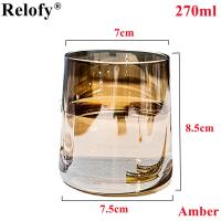 ราคา 270ml Glass Family Beer Cup Homestay Wine Cup Coffee Water Glass Mug for Drinking Kitchen Home Milk Juice Glass Cup Drinkware (20146107794)