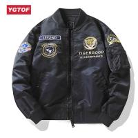 ราคา YGTOF เสื้อผ้าแนวสตรีทแจ็คเก็ตทหารฮิปฮอปเสื้อแจ็คเก็ตเบสบอลเสื้อนอกเข้ารูปแบรนด์พอดีตัวเสื้อแจ็กเก็ตนักบินและเสื้อโค้ทปักลายเสือลำลอง (20502571966)
