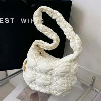 ราคา Women Commute Bag Embroidery Thread Cloud Pleated Ladies Tote Bags Quilted Fashion Casual Solid Color Nylon Designer Handbags (20795290292)