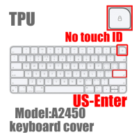 ราคา ฝาครอบแป้นพิมพ์บางพิเศษสำหรับ iMac Magic Keyboard W o Touch ID รุ่นพร้อมคีย์ตัวเลข2021ป้องกันและชัดเจน (11289829843)