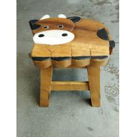 ราคา เก้าอี้ไม้ เก้าอี้เด็ก เก้าอี้แกะสลักลายการ์ตูนวัวนม สีสันสวยงาม แข็งแรง หน้ากว้าง 10 นิ้ว สูง 10 นิ้ว (19676810316)
