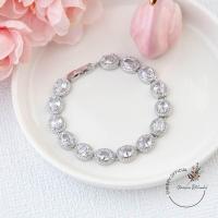 ราคา พร้อมส่ง สร้อยข้อมือเพชรสีรวม สร้อยข้อมือเพชรรอบ งานเพชรCZ งานเจ้าสาว ใส่ออกงาน แบบเยอะ Set 5 (19427626672)