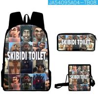 ราคา Skibidi Toilet Backpack Speaker Man Tv Man Camcorderman Camera Man Cameraman Boss Bag Pencil Case 3pcs set Bags (20385117526)