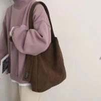 ราคา ผ้าลูกฟูกใหม่กระเป๋าผ้าแคนวาสวินเทจแฟชั่นกระเป๋าโท้ทกระเป๋านักเรียนทรงแมสเซ็นเจอร์ความจุกระเป๋าสะพายขนาดใหญ่ (19651753704)