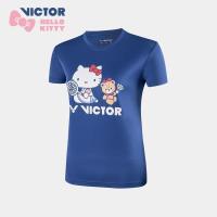 ราคา ขายดีเสื้อยืดชุดกีฬาแบดมินตันรุ่น Victor HELLO KITTY ของแท้ T KT202แฟชั่นแห้งเร็ว Gratis Ongkir (19544177707)