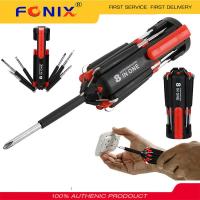 ราคา FONIX ชุดไขควง8 In 1พร้อมชุดเครื่องมือไฟ LED ไขควงพับบิต Multitool เครื่องมือซ่อมแซมในครัวเรือน (20255844332)