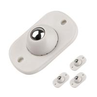 ราคา ล้อมีแกนหมุนลูกรอกเหนียวติดการหมุน360องศาสแตนเลสล้ออุปกรณ์มีกาวในตัว4ชิ้นสำหรับกล่องเก็บของถังขยะ (17596161471)