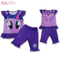 ราคา My Little Pony ชุดเซ็ตเด็ก ชุดเสื้อกางเกงเด็กหญิง ชุดเซตเสื้อกางเกง ลายการ์ตูน โพนี่ PONY จาก NADreams สีม่วง (10272840137)