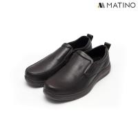 ราคา MATINO SHOES รองเท้าชายคัทชูหนังแท้ รุ่น MC B 4451 BLACK BROWN (17711856903)