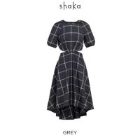 ราคา SS22 Check Dress เดรสคอกลม ช่วงเอวเว้า DS S220407 (20227497521)